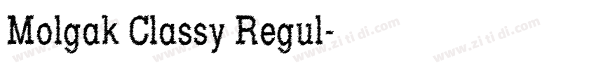 Molgak Classy Regul字体转换